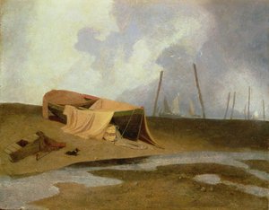 Barcos en la Playa de Greater Yarmouth de John Sell Cotman